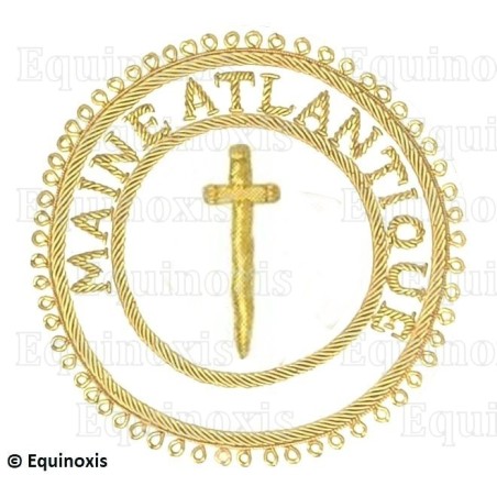 Badge / Macaron GLNF – Grande tenue provinciale – Grand Tuileur – Maine Atlantique – Brodé main